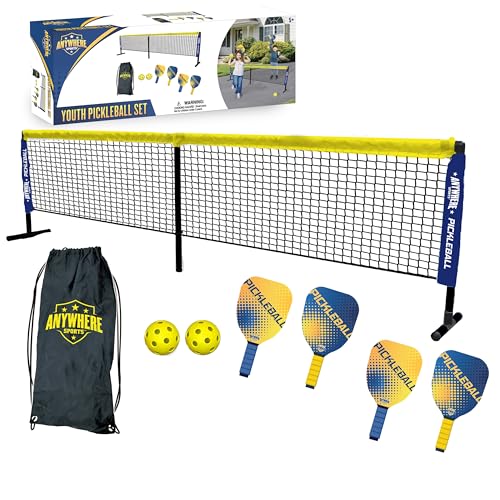 Ultimate Youth Pickleball Set with Net, Paddles, and Balls - Start Playing Pickleball Today with This Complete Junior Kit ...
