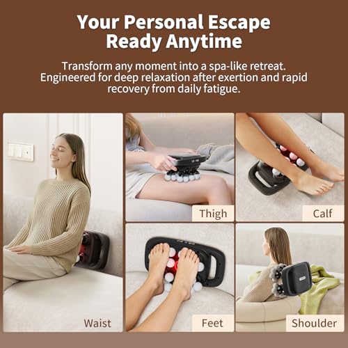 Shineforu 20-Head Massage Gun, 30 Intensity Levels 3 Modes, Deep Tissue Massager with 50KG Force & Noise-Free Motor for Ne...