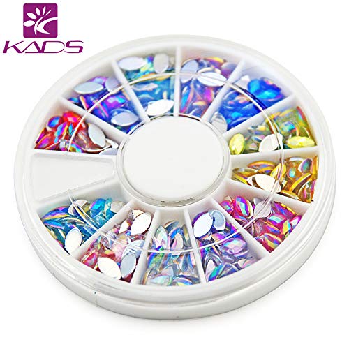 KADS AB 120PCS Nail Art Rhinestones Glitters Acrylic Tips Manicure Decoration for Nail Rhinestones