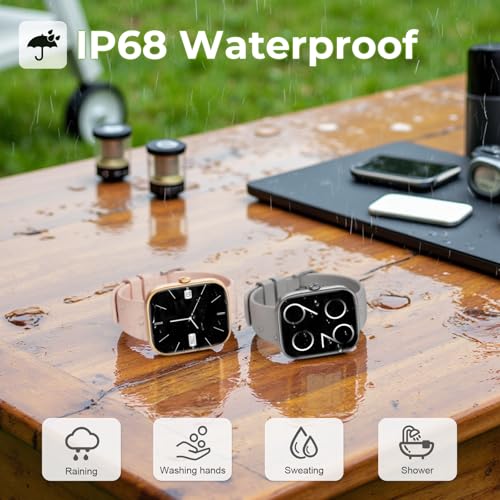 Smart Watch for Men Women, 1.83" HD Touchscreen Fitness Watch with Bluetooth Call&Message Notifications, 110+Sport Modes, ...