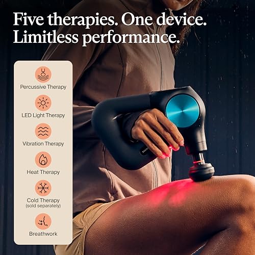 Therabody Theragun PRO Plus - 6-in-1 Deep Tissue Percussion Massage Gun, Handheld Personal Massager for Full Body Pain Rel...