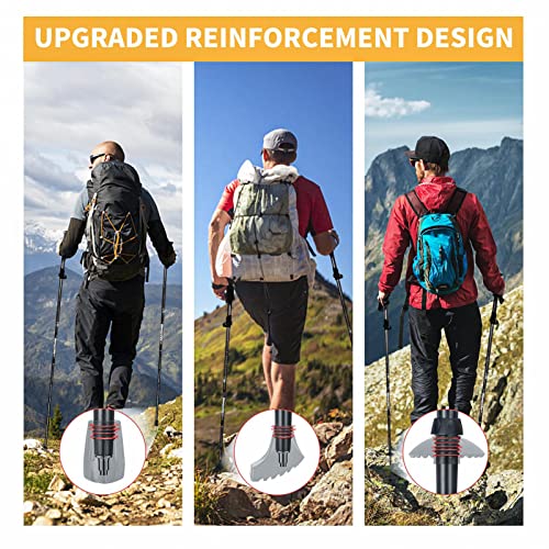 Covacure Hiking Poles Collapsible Trekking Poles - Aluminum Alloy 7075 Walking Sticks for Hiking with Telescopic & Foldabl...