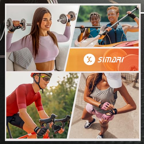 SIMARI Breathable Workout Gloves for Men and Women, Padded Weight Lifting Gloves with Great Grip, Full Palm Protection for...