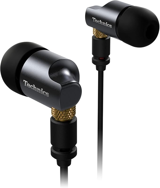Technics Premium in- Ear Monitors IEM, High-Fidelity Wired in-Ear Earbuds Earphones with Innovative 10mm Driver for Ultra-...