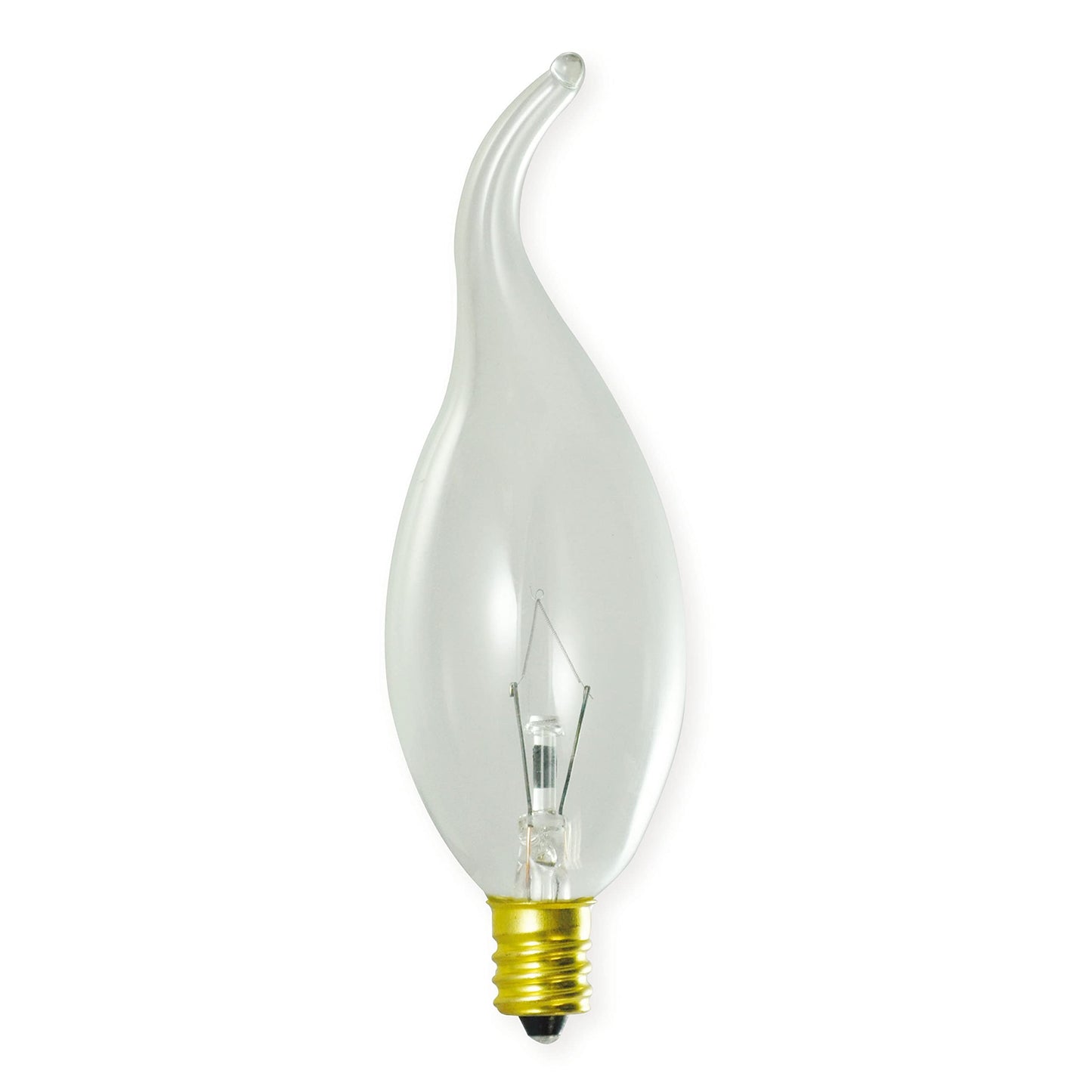 Bulbrite Incandescent Ca11 Candelabra Screw Base (E12) Light Bulb  1 Count (Pack Of 1)  Clear