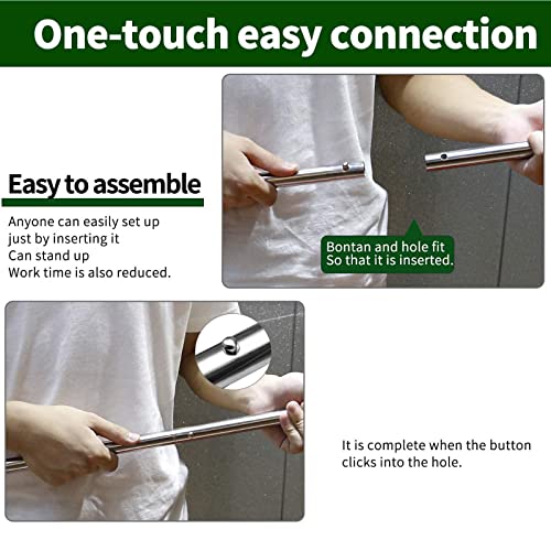 SAN LIKE Tent Pole Telescopic Adjustable tarp Poles for Camping Canopy Awning Shelter Backpacking Hiking -(Adjustable Leng...