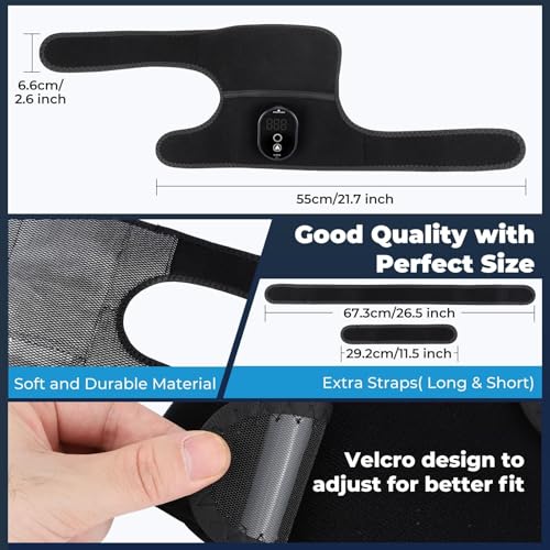 NORTHERN BROTHERS Knee Heating Pad to Keep Knee Warmers, Warm Heated Knee for Pain Relief, Portable Heated Knee Brace for ...