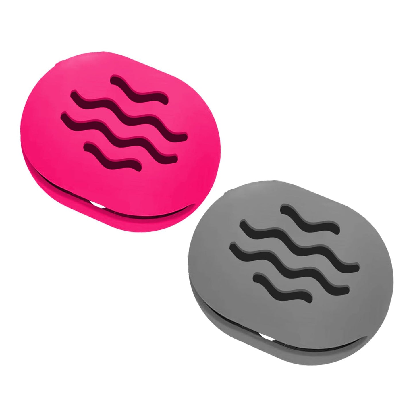 TIKIUKI 2-Pack Silicone Makeup Sponge Travel Case Makeup Sponge Holder Beauty Blender Case - Travel Storage Case for Beauty Blen