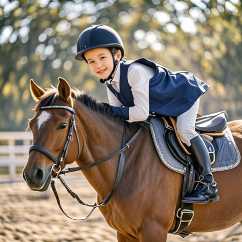 ChinFun Horse Riding Gloves Equestrian Gloves Kids for Boys Girls Horseback Grip Gloves Youth Children Rider Mitts Riding ...