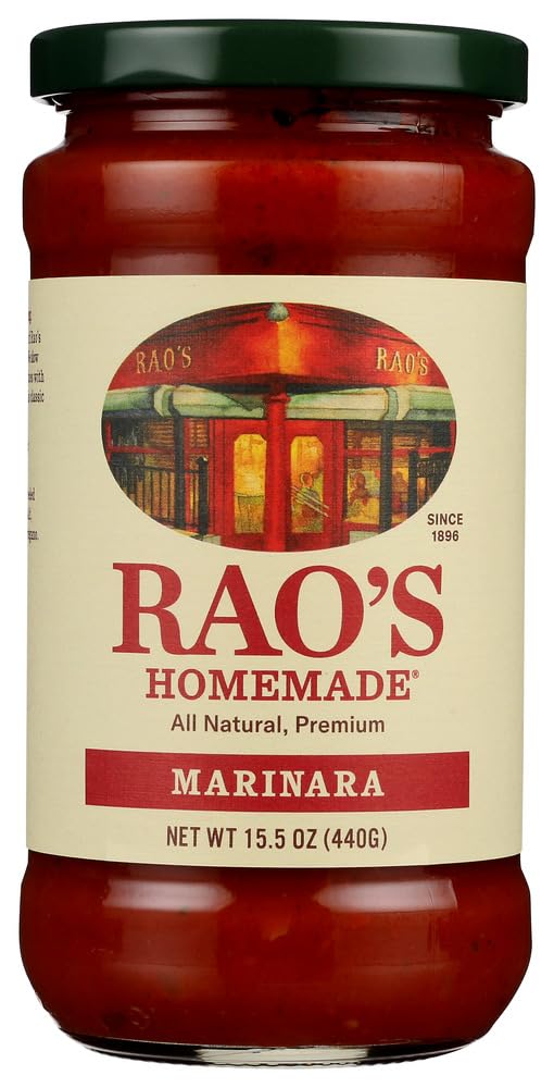 Raos Homemade Marinara Sauce, 15.5 Oz Jar, 6 Pack