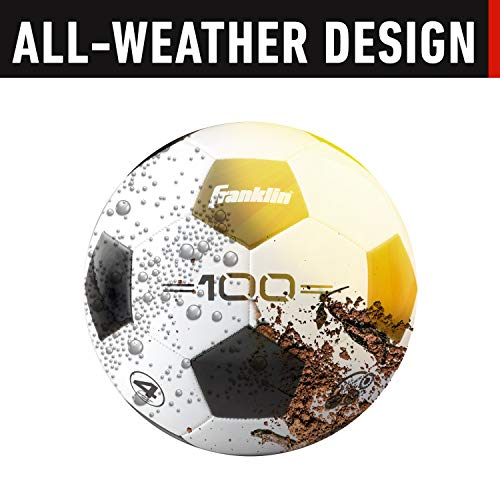 Franklin Sports Soccer Balls - Youth & Adult - Sizes 3, 4 & 5 - Single & Bulk Packs - Black & White