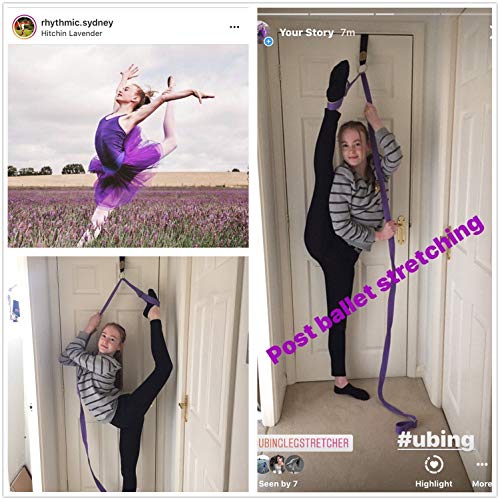 UBING Leg Stretcher, Door Flexibility Trainer, Over The Door Strech Strap for Flexibility, Splits Trainer for Dance Ballet...