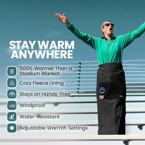 Mozy Wearable & Weatherproof Outdoor Blanket – Lower-Body Thermal Wrap for Superior Warmth