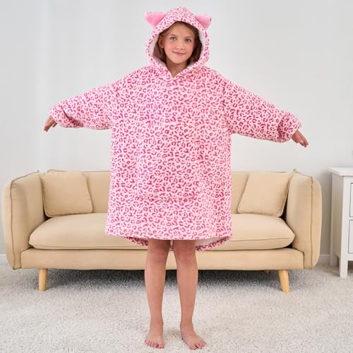 Unicorn Wearable Blanket Hoodie for Girls Unicorn Oversized Hoodie for Kids
