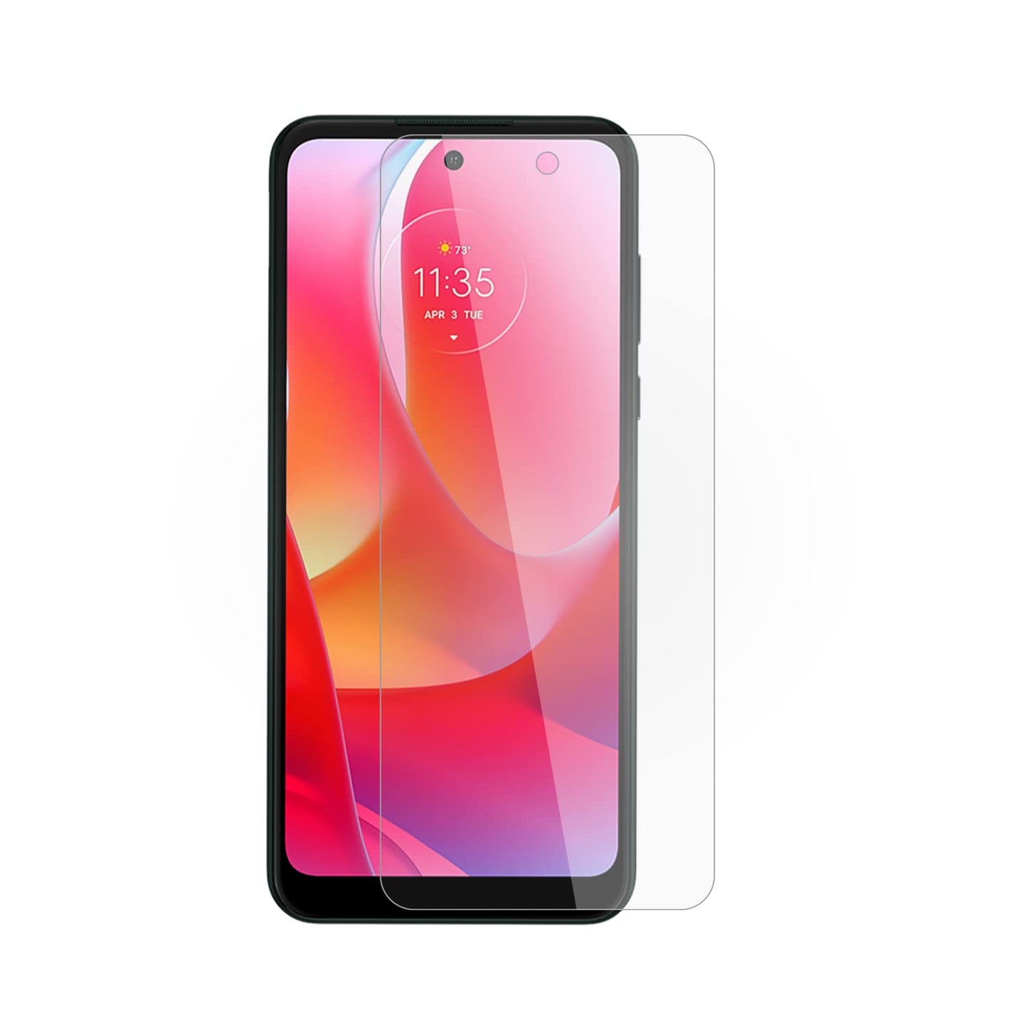 Motorola Moto G Power (2022) Protective Case + Screen Protector- Precision Fit, Stylish Shock Absorbing Phone Case + Screen Prot