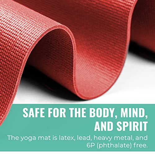Upward Fit Elevate Yoga Mats, 10 Pack, 72" Long x 24" Wide, 4 mm Thick, Non-Slip and Easy to Clean Gym Mats for Schools an...