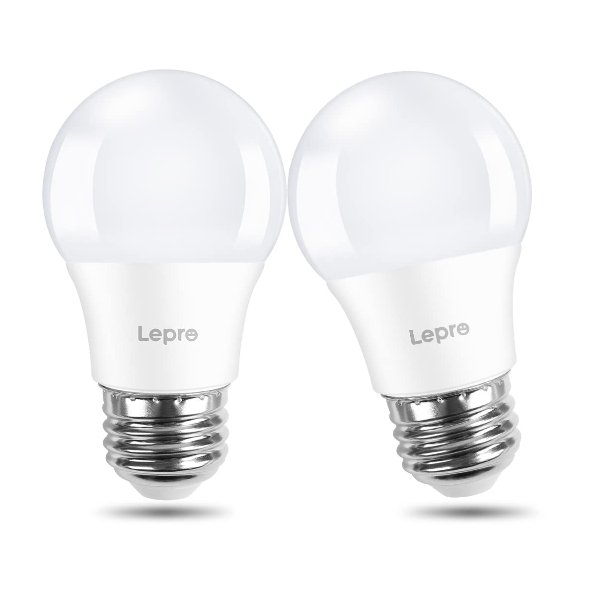 Lepro Led Refrigerator Light Bulb, 5000K Waterproof, 450 Lumen, 2 Pack, A15 E26 Medium Base, White, 5W, Model 100081-D