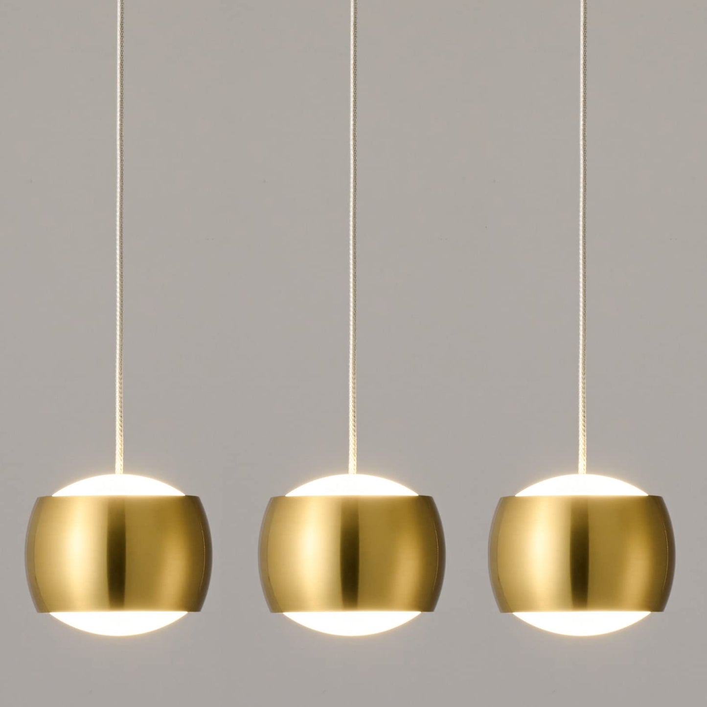 Adcthome Modern Led Dimmable Pendant Light Fixtures Mini Island Pendant Lighting For Kitchen Island Dinning Room Bedroom Bar  Kitchen Island Ceiling Hanging Light Fixtures(Gold-3-Pack)