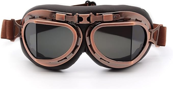 kucehiup Vintage Aviator Goggles Motorcycle Goggles