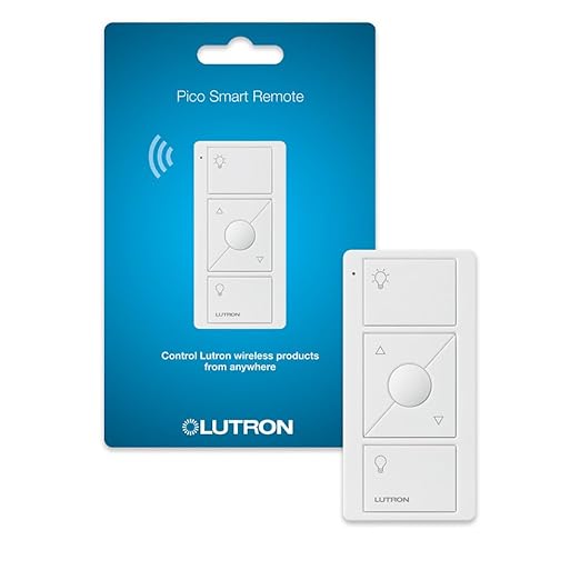 Lutron Pico Remote for Caseta Smart Dimmer Switch, 3-Button Control with Raise/Lower and Preset Lighting Level, For Table ...