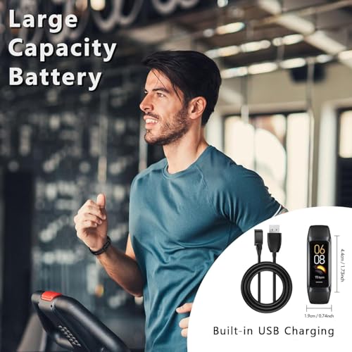 BSLIZHEN Fitness Tracker with 24/7 Blood Oxygen Heart Rate and Sleep Monitor,IP68 Waterproof,1.10''AMOLED Touch Color Scre...