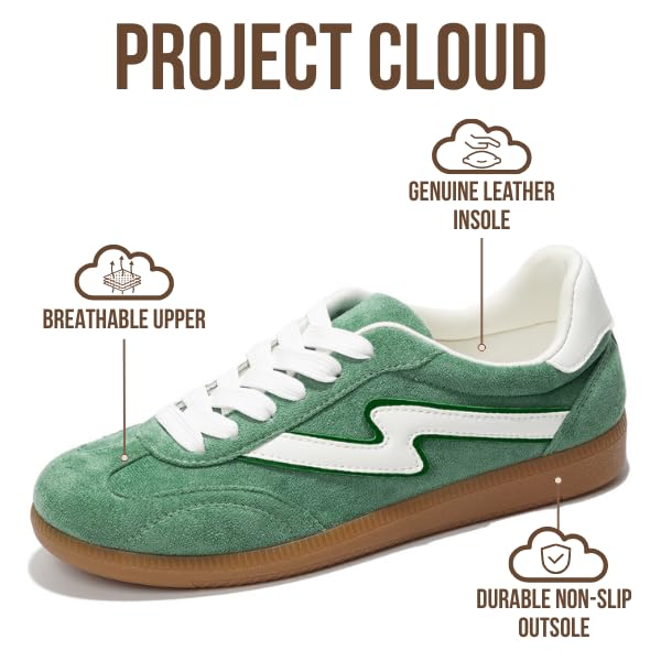 Project Cloud Fashion Sneakers for Women 2026 - Lace-Up Shoes Trendy Women Sneakers with Memory Foam Insole Women's Fashio...