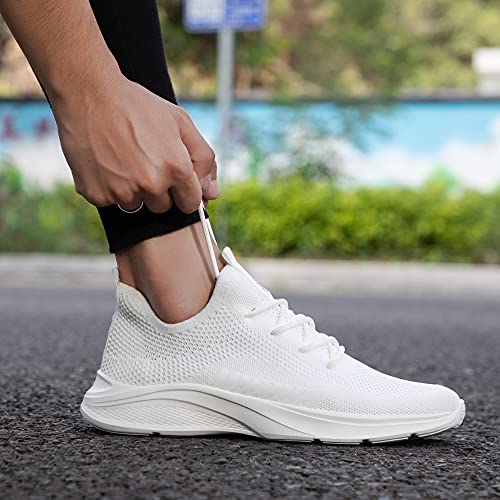 VAMJAM Men's Running Shoes Fashion Sneakers - Lightweight Breathable Flying Knitting Lace Up Mesh Walking Shoes Workout Ca...