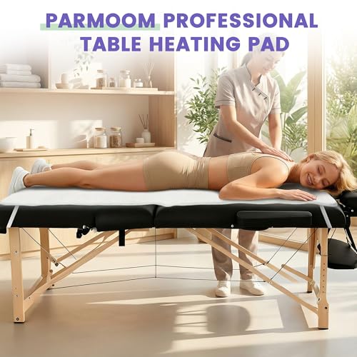 Massage Table Warmer Heating Pad Professional Massage Bed Warmer with 4 Timer, 8 Heat Settings, Overheat Protection for Ma...