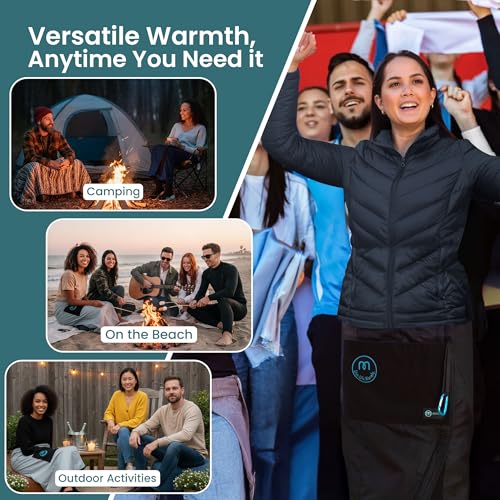 Mozy Wearable & Weatherproof Outdoor Blanket – Lower-Body Thermal Wrap for Superior Warmth