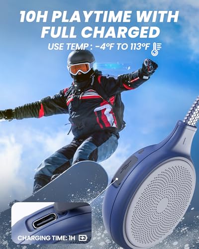 OutdoorMaster Wireless Bluetooth 5.3 Ski Helmet Drop-in Headphones HD Speaker Chip Compatible with Audio-Ready Helmet with...