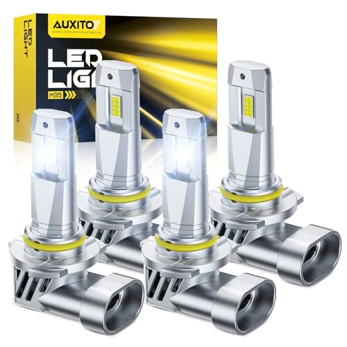 AUXITO 9005 9006 Light Bulbs, 80000LM 900% Super Brighterness 1:1 Mini Size with Cooling Fan, Truly Plug And Play, All-in-...