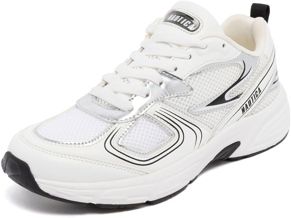 Nautica Women's Lightweight Athletic Running Sneakers