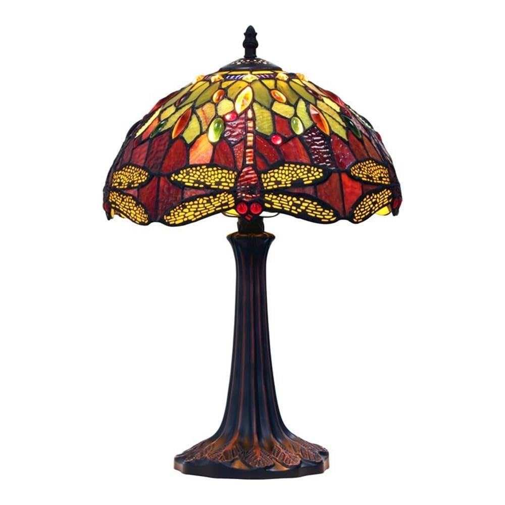 CHLOE Lighting Dragonfly Table Lamp, 1-Light, Dark Bronze, Metal, Model CH3T471RD12-TL1
