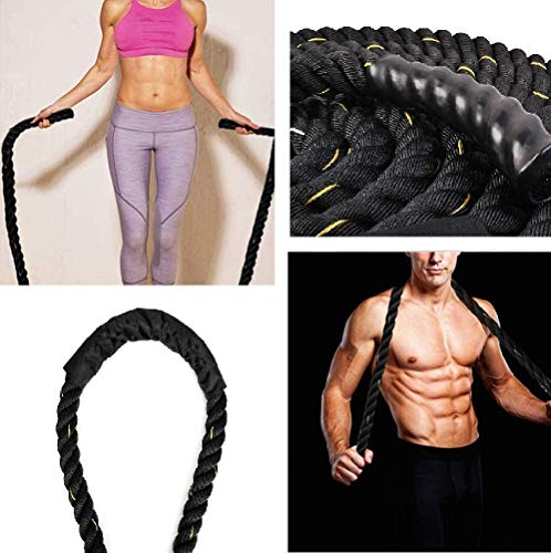TONYKO Heavy Jump Rope Weighted Jump Rope for Men Women Total Body Workouts Power Training Improve Strength Building Muscle