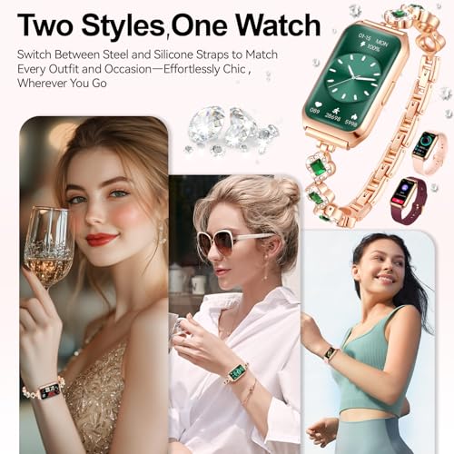 Smart Watches for Women,Fitness Tracker Watches with Sleep Monitor/Heart Rate/Blood Oxygen,IP68 Waterproof FitnessTracker ...