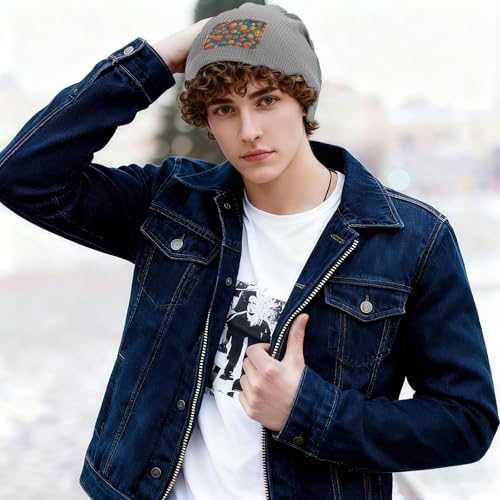 YANYU Basketball Print Lightweight Waffle Pullover Hat Men Women Winter Headwear Outdoor Camping Travel