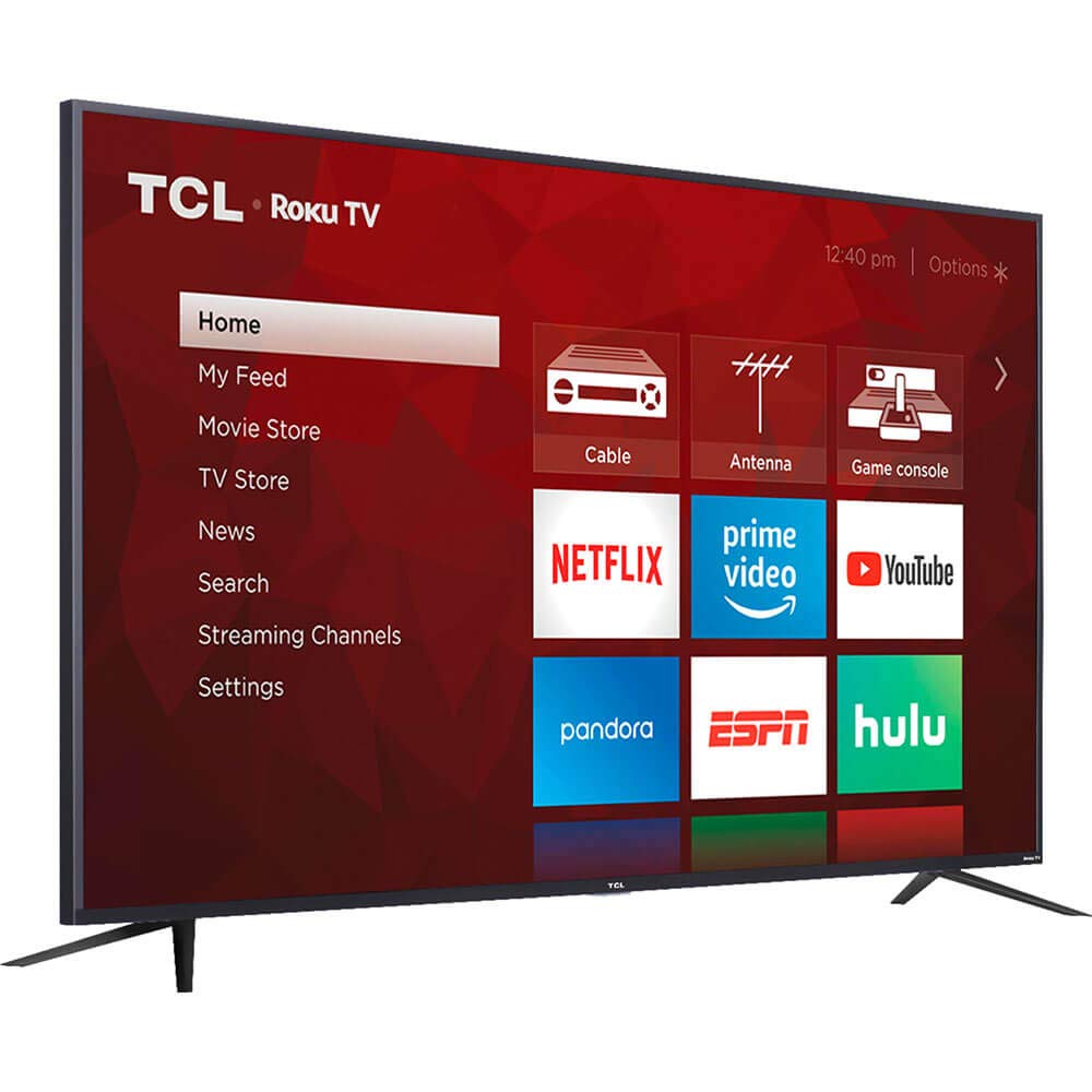 TCL 65-inch Class 4-Series 4K UHD HDR Smart Roku TV – 65S435, 2021 Model