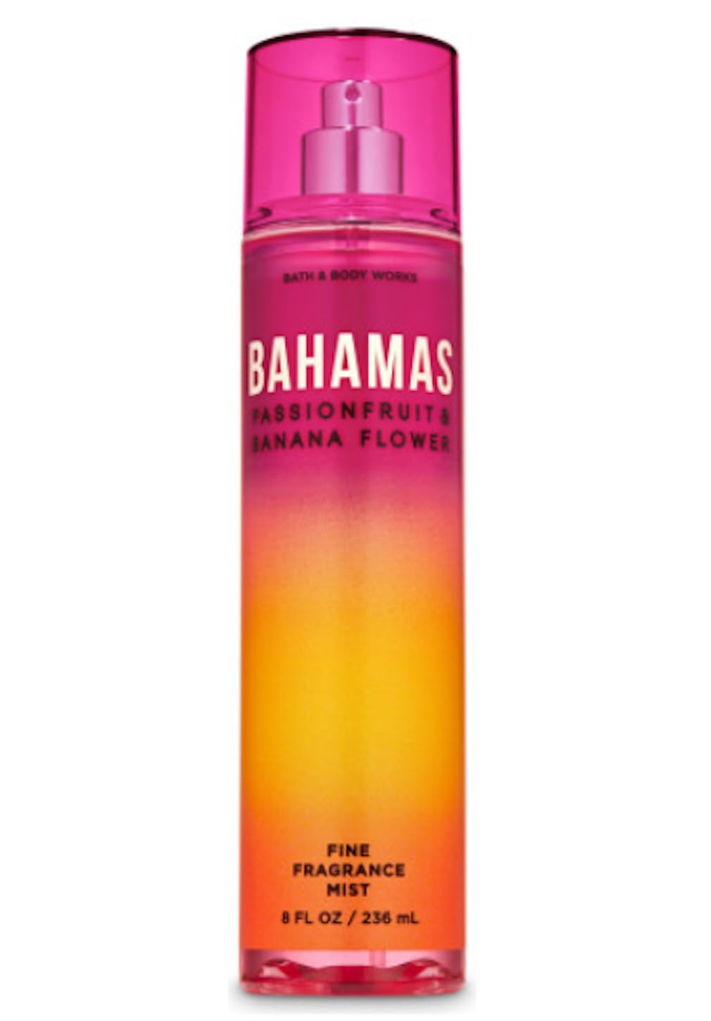 Bath and Body Works Fine Body Fragrance Mist 8 Fluid Ounce (Bahamas Passionfruit)