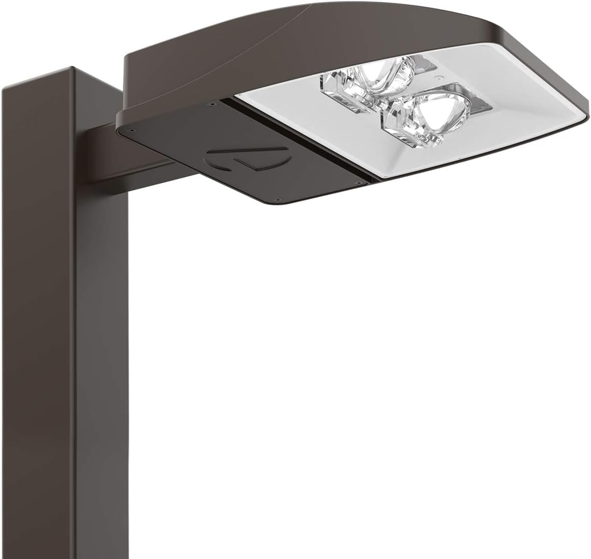 Lithonia Lighting Led Outdoor Area Light  Led Parking Lot Light With Adjustable Brightness  4000K Cool White  Mvolt  Round Or Square Pole Mounting  Replaces 150W To 250W Hid  Dark Bronze Finish
