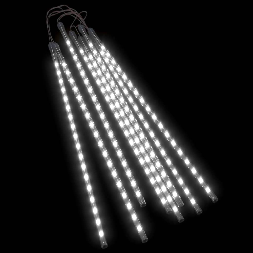 Vidaxl Skm Meteor Lights - 8 Pcs 19.7 Cold White, 288 Leds For Indoor/Outdoor Use, Model 328550, Plastic Material