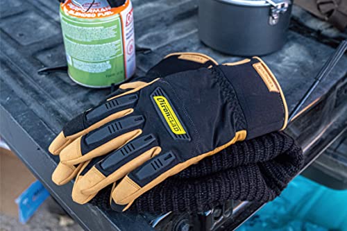 Ironclad Ranchworx Cold Condition Winter Work Gloves RWCC, Cold Weather Protection Rated to 5°F/-15°C, Full Water-Repellen...