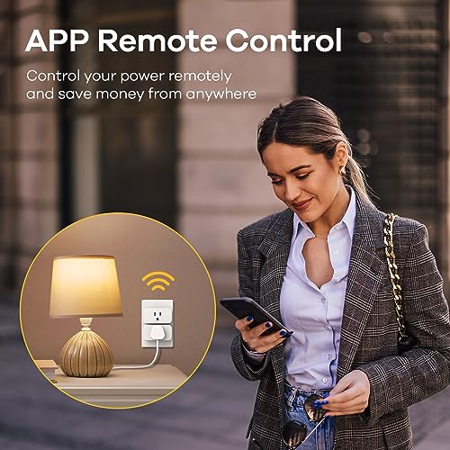 Linkind Matter Smart Plug, Work with Apple Home, Siri, Alexa, Google, SmartThings, Smart Home Smart Outlet Timer 15A/1800...