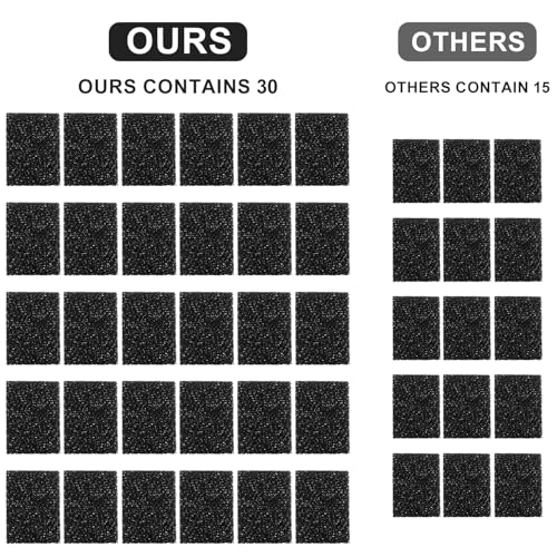 30pcs Pet Fountain Replacement Filter, Cat Drink Water Filter Replace Foam Filter Pet Fountain Foam Filter Compatible with...