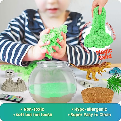 LAOESE Dinosaur Toys for Kids - Dinosaurs Terrarium Kit for Kids - Birthday Christmas Gifts for Boy Ages 4 5 6 7 8-12 Year...