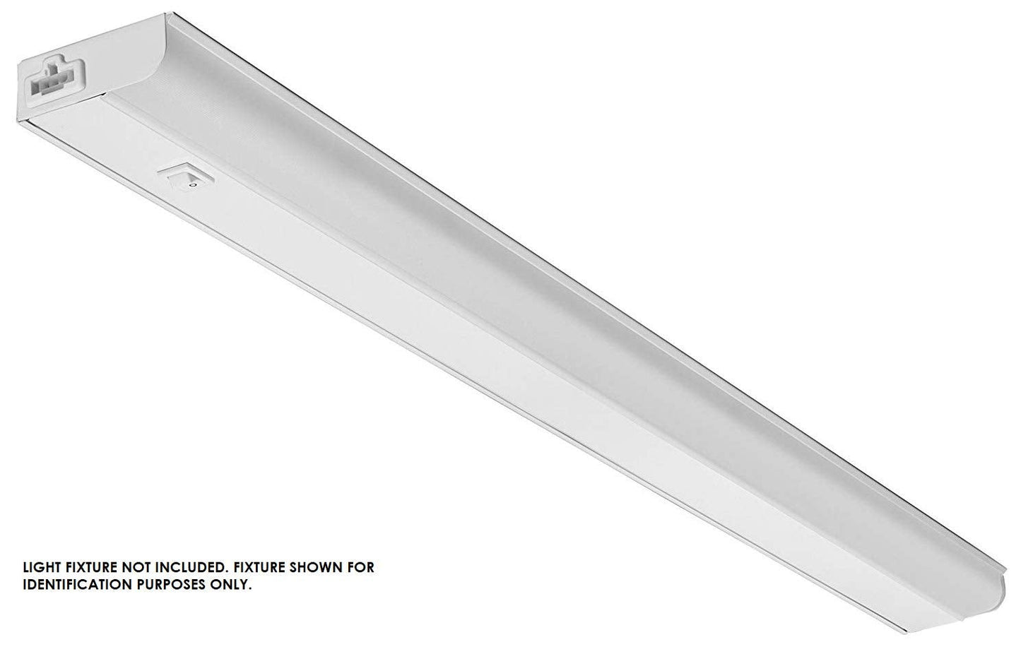 Beam Lighting Under Cabinet Light Cover Replacement | White Ribbed Acrylic Diffuser (UCEL Linkable, 48")