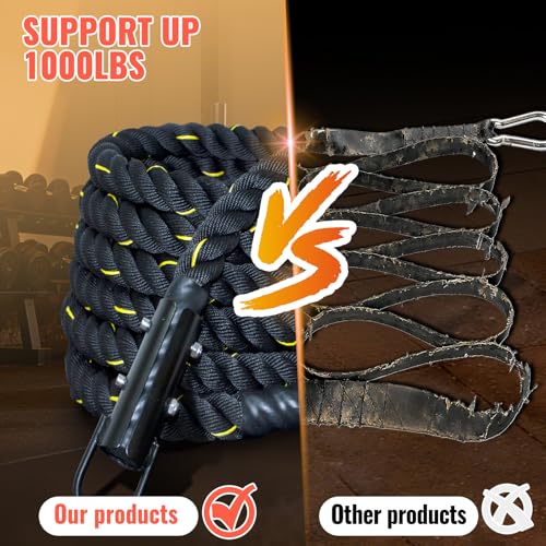 SOHIDAS Weight Sled Rope Workout Sled Pulling Rope, Sled Push Gym Equipment Rope for Weight Sleds for Training, Tire Pulli...