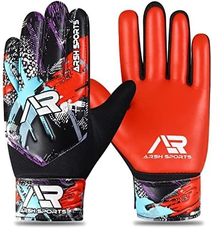 Arsh Sports Soccer Goalie Gloves,Football Goalkeeper Gloves for Kids Boys Youth Children Double Wrist Protection Along 4mm...