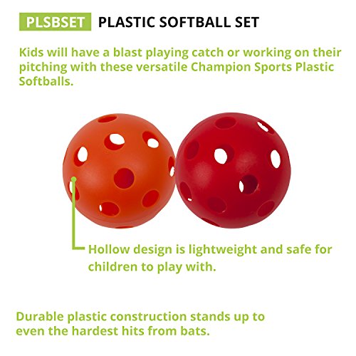 Champion Sports 12" Hollow Plastic
