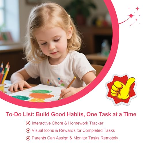 10.1’’ Smart Digital Calendar - Interactive Touch Screen, HD Display, Wall Mountable Family Organizer with Chore Chart, T...