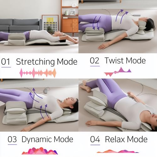 2026 New, Full Body Stretching Massage Mat with Heat. 3D Lumbar - Neck, Back, Waist, Hip Relaxation. 26 Powerful Air Cell...